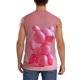 thumbnail image 4 of Fotbe Pink Balloon Puppy Art Men's Camiseta sin Mangas Estampada para Hombres, Playera Casual para Gimnasio, Entrenamiento, Playa-Large, 4 of 7