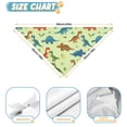 thumbnail image 6 of Dog Bandana 1 Pack,Rainbow Dinosaurs Tiny Plants Bandanas for Dogs,Cat Bandana,Small/ Large Dog Bandana 2 Size,Dog Bandanas, 6 of 6