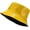 Fashion Yellow, variant on Unisex Stylish Waterproof Bucket Hat PU Leather Rain Hats Reversible Packable Multicolor Travel Sun Fishmen Cap