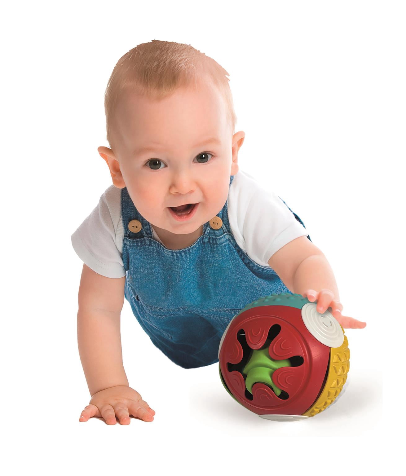 Clementoni Sensory Ball: 5 Soft Multicoloured Building Blocks for Babies, Develops Senses, Motor Skills & Coordination, Washable (6-36 months)