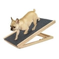 thumbnail image 1 of Alician Dog Ramp, Folding Portable Wooden Pet Ramp for Dogs and Cats, 27.5" Long Adjustable from 11.8" to 15.7" Rated for 100lbs Lightweight Dog Car Ramps for Bed Couch, 1 of 8