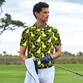 thumbnail image 3 of Haiem goose and hearts Pattern Mens Polo Shirts Quick Dry Short Sleeve Golf T Shirt Performance Moisture Wicking Casual Workout-XX-Large, 3 of 6