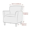 thumbnail image 2 of Stretch Mid Century Modern Armchair Slipcover 1-Piece Jacquard Accent Chair Covers with Arms Soft Waterproof Chair Slipcovers for Living Room Furniture Protector Office Reception Reading, 2 of 7