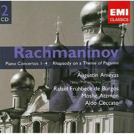 RACHMANINOV: PIANO CONCERTOS NOS. 1-4; RHAPSODY ON A THEME OF PAGANINI [2 DISCS] (Shostakovich Piano Concerto 2 Best Recording)