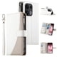 thumbnail image 4 of Funda cartera GANGXUN para OPPO Reno 13 Pro , cuero PU con tarjetero, cremallera, correa de mano, soporte y protección 735°, 4 of 6