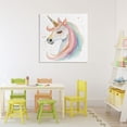thumbnail image 3 of Stupell Industries Contemporary Gold Speckled Pastel Unicorn Canvas Art, 30 x 30, by Creative Studio, 3 of 8