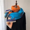 thumbnail image 3 of Bufanda de Cachemira cálida para mujer, pañuelo de cuello de diseño, Pashmina para la cabeza, Poncho, pañuelo de Echarpe, moda de invierno, 3 of 4