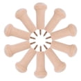 thumbnail image 3 of ColoMX 10 Uds. De clavijas de madera sin terminar para ropa, sombreros, toallas, ganchos para agitar, ganchos para toallas, ganchos para abrigos de pared, ganchos decorativos para sombreros, 3 of 8
