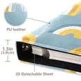 thumbnail image 3 of FORMRS 3 Ring Photo Album 4"x6" Self Adhesive Large Capacity PU Leather Cover, Light Blue Rainbow, 3 of 8