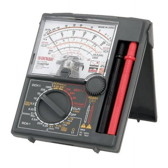 Sanwa Analog Multimeter YX360TRF with Built-In Case