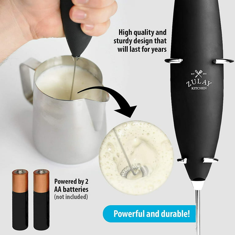 Zulay Kitchen Milk Frother Complete Set