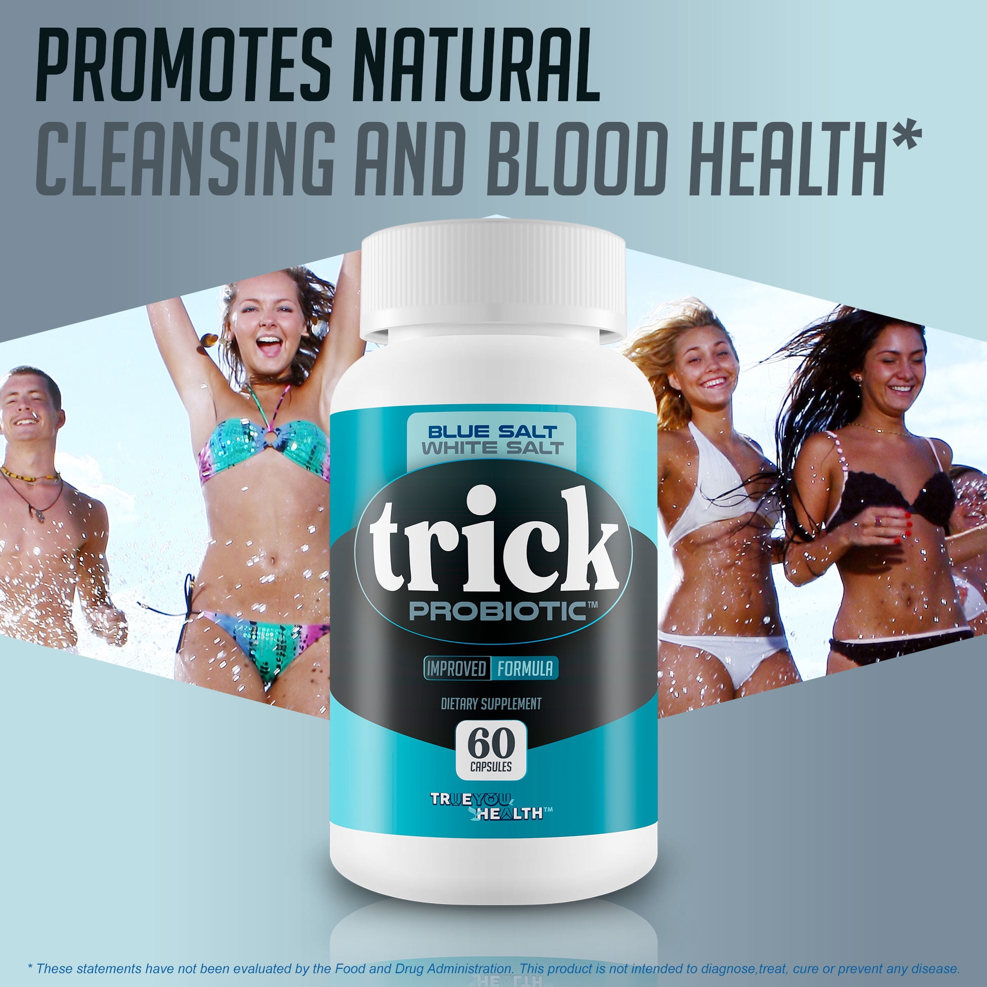 Blue Salt White Salt Trick Probiotic - Our Best Probiotics for Men - Promote Heathy Microbiome - Gut Health Once Daily Men's Probiotic - 40 Billion Mens Prostate Probiotics