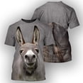thumbnail image 3 of Camiseta divertida con estampado 3D de oso lindo para hombre, camisetas de manga corta con cuello redondo, ropa de calle de gran tamaño, camisetas casuales para hombre y niño, 3 of 5