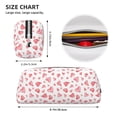 thumbnail image 3 of Uemuo Hearts Printed Leather Pencil Case, Pencil Pouch, Portable Pencil Bag, Pen Case for& Office, 3 of 7