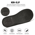thumbnail image 5 of BERANMEY Slip On Waterproof Mens Slippers Closed Toe Slippers for Mens Warm Fuzzy Comfy House Shoes Non-slip Sole Indoor/Outdoor Fluffy Wide Winter Slippers, 5 of 9