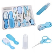 Baby Grooming Kit for Baby Girl, 10 in 1 Portable Baby Safety Care Set Include Baby Comb, Baby Brush, Clipper Cleaner, Baby Scissors etc. Suggest Gifts for a Baby Shower (Pink)