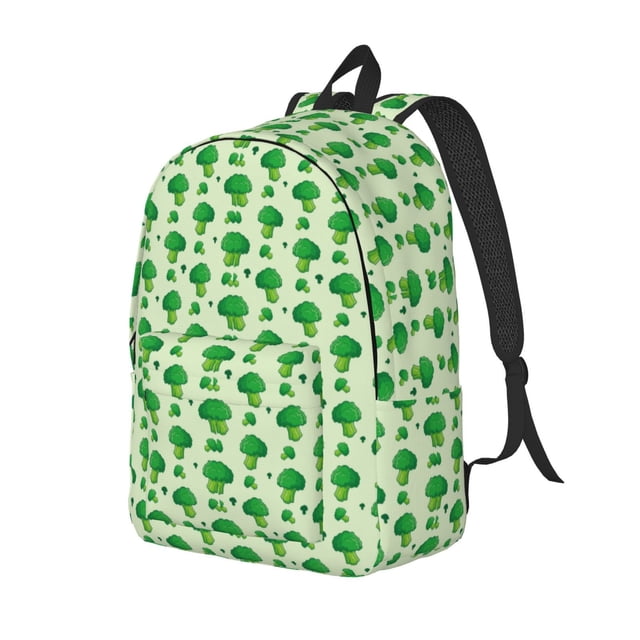 Fotbe Broccoli 1 Mochila de Lona con Estampado, Mochila Duradera, Mochila Versátil de Alta Calidad, Mochila Compacta Vintage-Small