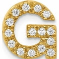 thumbnail image 1 of 14K Yellow Gold Diamond Letter G Initial Charm (10.11 X 9.24) Made In India -Jewelry By Sweet Pea, 1 of 7