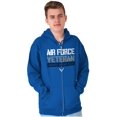 thumbnail image 5 of US Air Force Veteran USAF Pride Zip Up Hoodie Men's Women's Brisco Brands S, 5 of 6