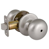 Design House Cambridge Privacy Single Bed and Bath Door Knob, Satin Nickel
