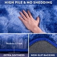 thumbnail image 3 of rugs 9x12ft Large Fluffy Area Rugs for Bedroom, Tie-Dye Blue Soft Carpet Shag Kids Rug with Non-Slip Stickers Rug Pads Living Room Bedroom Independence Day Father's Day Gifts Decora, 3 of 11