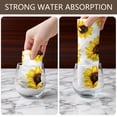 thumbnail image 6 of 6 Pcs Funny Kitchen Towels,White Yellow Sunflower Pattern Microfiber Dish Towels,Kitchen Tea Towels,Kitchen Towel Set (18" X 26"), 6 of 7