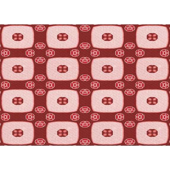 Ahgly Company Indoor Rectangle Patterned Love Red Area Rugs, 2' x 3'