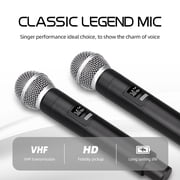 Wireless Microphone System D Debra Audio VM302 with Handheld Mic Have XLR Interface, 260 ft Range, for Home Karaoke Wedding Conference Speech