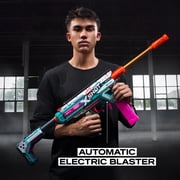 XSHOT Pro Motorized Piston Pump AEB by ZURU Outdoor Blaster 40 Air Pocket Technology Half Darts for Ages 14+