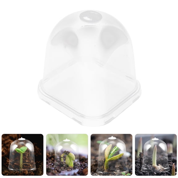 OFFIGAM Set of 6 Reusable Plant Dome Covers Cloche Protectors for Enhanced Gardening Growth and Plant