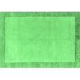 thumbnail image 1 of Ahgly Company Indoor Rectangle Solid Emerald Green Modern Area Rugs, 5' x 7', 1 of 4