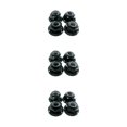 thumbnail image 1 of maskred 4pcs Alliage d'Aluminium en Nylon Écrou de Blocage de Roue pour 1/10 Axial SCX10 Crawler Robuste et Durable en Alliage d'Aluminium Roue en Nylon Noir 3Set, 1 of 6