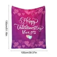 thumbnail image 3 of Meggemo 39.4x51.2 Inch Valentine's Day Heart Blanket Soft Warm Throw Blanket for Sofa Bed Chair Indoor Home Use Adds Sweet and Cozy Atmosphere Perfect for Couples Cuddling, 3 of 7