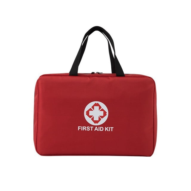 1 pieza rojo vacío botiquín de primeros auxilios grande botiquín de primeros auxilios bolsa de viaje bolsa de emergencia almacenamiento ligero camping senderismo viajes deportes familia salud coche Rojo Verde
