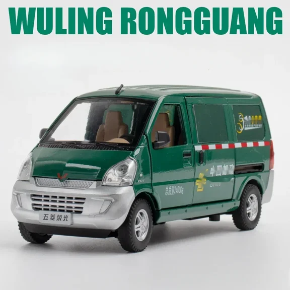 1:24 Wuling HONGGUANG MINI EV Model Car Toy Alloy Diecast Sound Light Pull Back Miniature Vehicle Models Toys Gifts for Kids