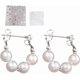 thumbnail image 1 of Para Mi Querida Hija Elegantes Pendientes Perlas En Forma U, Seleccionados A Mano, De Plata Boda, Botón Mujer Silver, 1 of 7