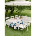 thumbnail image 4 of Outdoor Tablecloth with Umbrella Hole for Patio/Picnic/Party/Camping, Blue Butterfly Waterproof Table Cloth Rectangle Table Cover Washable, Vintage Country Gradient Butterflies (54"x 80"), 4 of 8