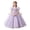 Dress01-Purple, variant on LEKWK Girls Princess Dress Sequin Puff Short Sleeve Sheer Mesh Tiered Pageant Gown Embroidery Ruffle Cute Dress for Flower Girl Wedding Birthday Party 3-14Y