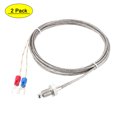 thumbnail image 1 of Uxcell Sonda de Temperatura K-Type de Acero Inoxidable con Rosca M8 de 2 Metros 2 Paquetes, 1 of 5