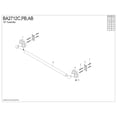thumbnail image 3 of Kingston Brass BA2712PB Milano 18-Inch Single Towel Bar in Polished Brass, 3 of 5
