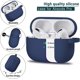 thumbnail image 4 of 200*200cm blue Funda para Airpods Pro con llavero, funda protectora completa de silicona para Airpods para mujeres y hombres con la última funda para Airpods Pro de Apple 2019, l, 4 of 5