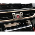 thumbnail image 3 of Pour Kia Forte 2019-2022 Interrupteur de Feu d'Urgence Argenté Bouton d'Avertissement Couvercle, 3 of 4