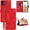 Red, variant on for iPhone 11 Wallet Case,Card Holder Leather Kick-stand Flip Cases for iPhone 11,Wrist Strap,for iPhone 11 Case Wallet,Magnetic Closure,Shockproof Protective Cover for iPhone 11 (Red)