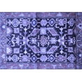 thumbnail image 1 of Ahgly Company Machine Washable Indoor Rectangle Persian Blue Traditional Area Rugs, 2' x 5', 1 of 4