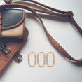 thumbnail image 1 of unbranded 10Ud Argollas De Metal Dorado Para Correa De Bolsa Con Liso Y Acabado Moderno, 1 of 5