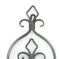 thumbnail image 2 of Benjara BM217258 Metal Candle Holder with Fleur De Lis Design, Black - Set of 2, 2 of 2