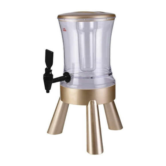 Luzkey Beer Dispenser Beer 3L Sturdy Easy to Clean with Ice Tube Beverage Dispenser Drinks for Party