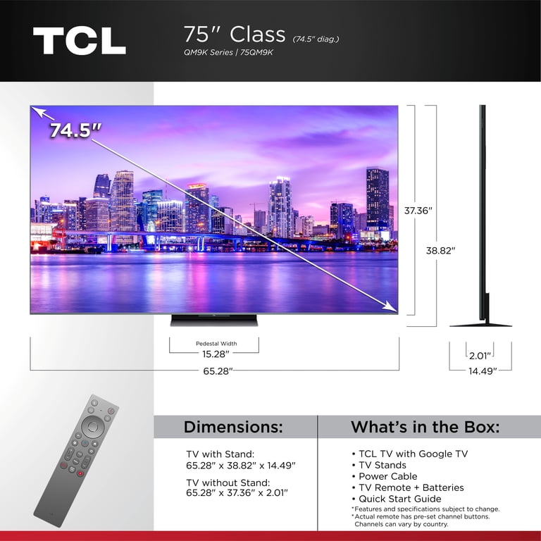 75インチTV Amazon.com: SAMSUNG 75-Inch 4K QLED Smart TV QN75Q80CAFXZA - Titan