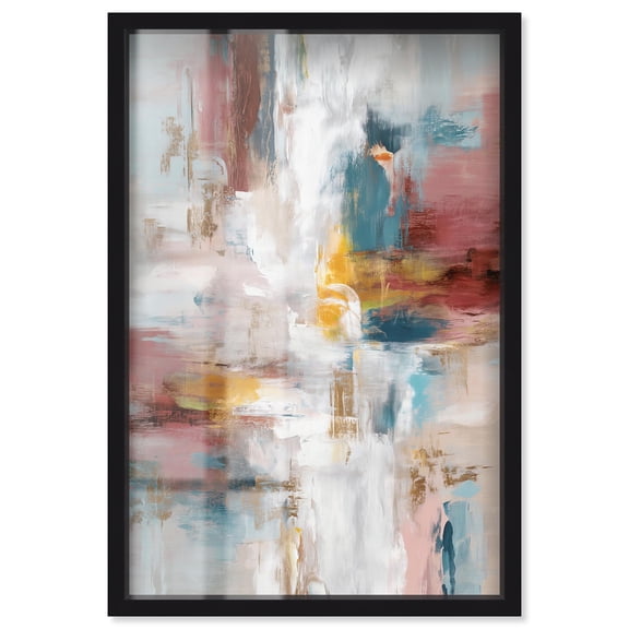 Warmth and cool III Shadowbox Print Modern Wall Decor by Art Remedy, Black Frame, 10 x 15