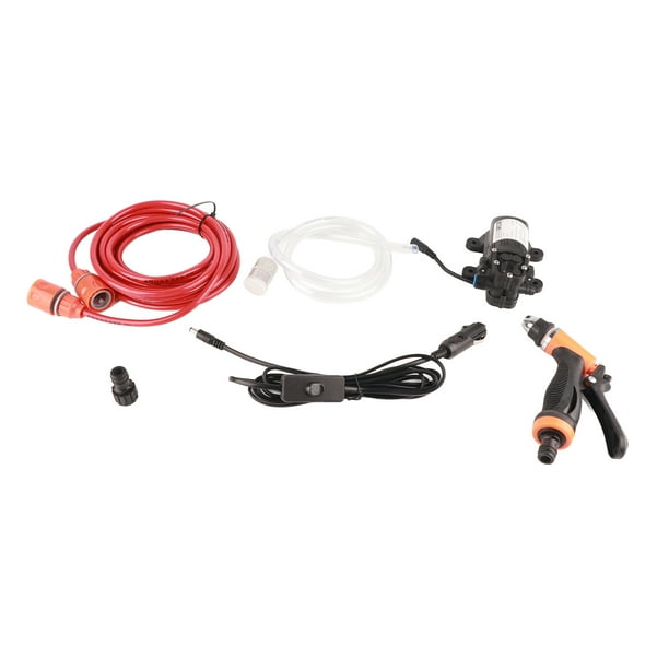 Lavadora de autos eléctrica de alta presión de 12 V, máquina de limpieza, bomba de agua, pistola rociadora, kit de lavado